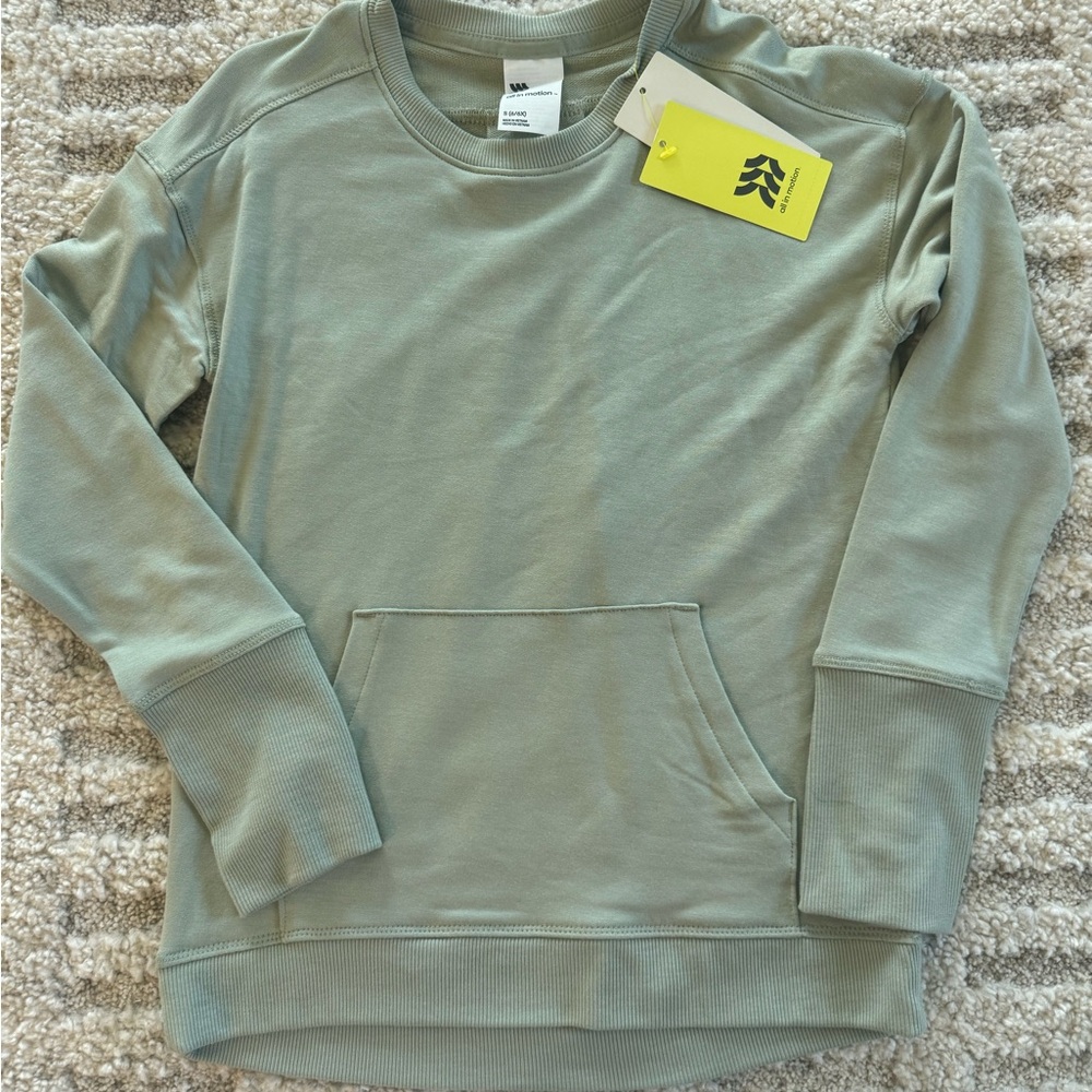 Girls NWT All in Motion Sage Green Shirt